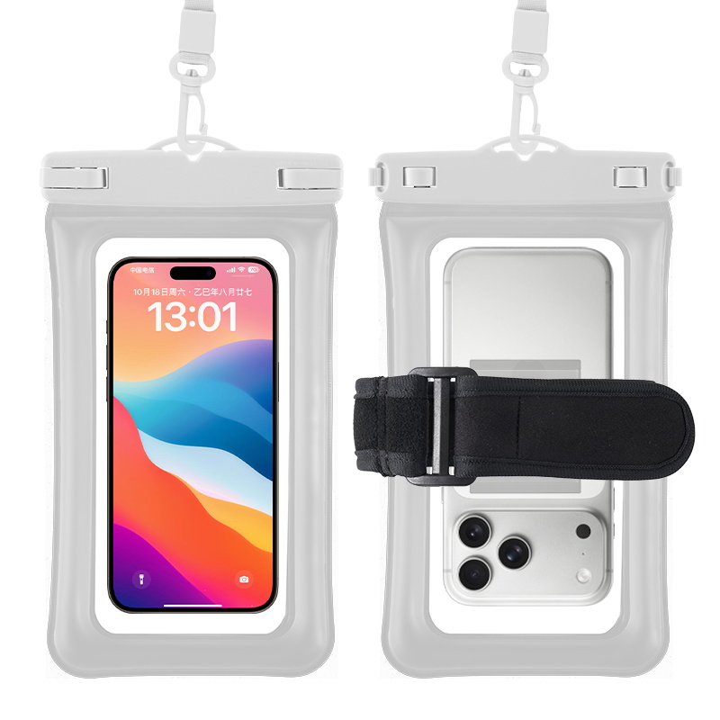 Waterproof Cell Phone Arm Pouch Bag Sport Running Protective Sandproof Dustproof Reflective Touch Screen with All Brands Phone