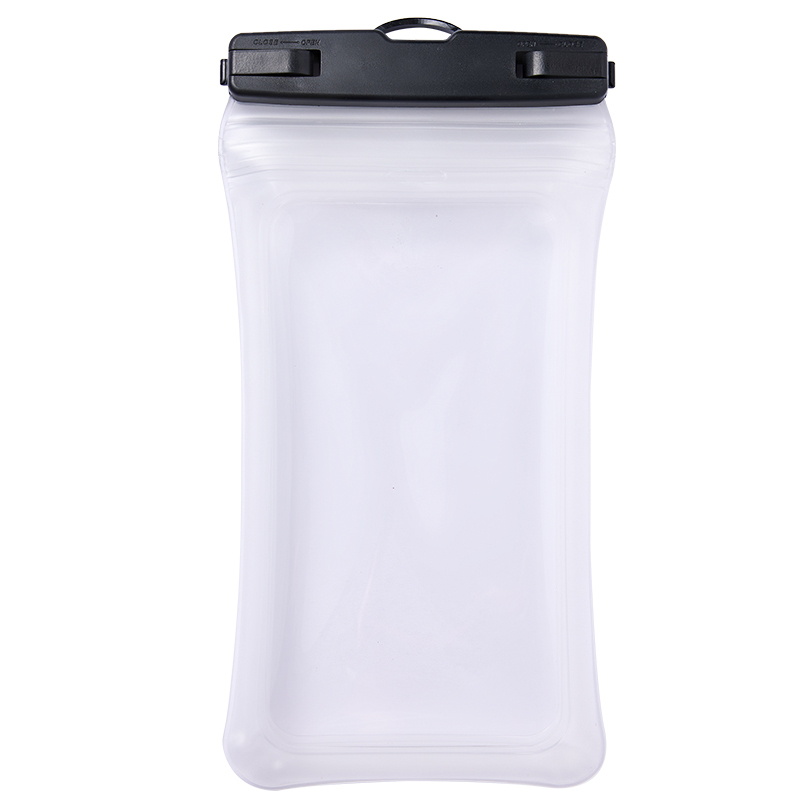 Waterproof Phone Case with Double Zippers and Inflatable Floating Design